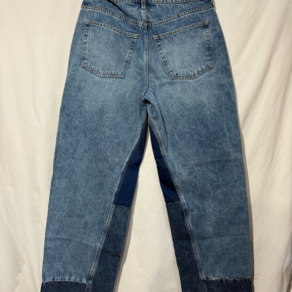 Women’s Patchwork 90’s Baggy Denim Jeans - Picture 3 of 5